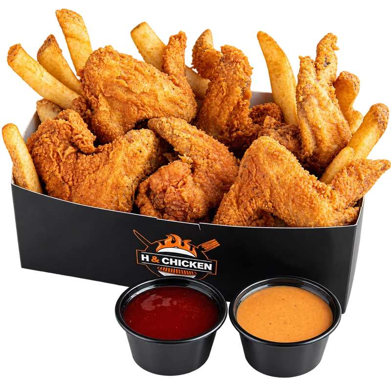 6 Wings & Fries
