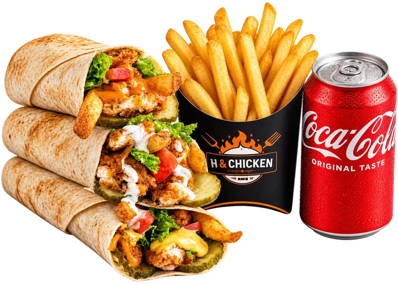 Wrap, Fries & Drink